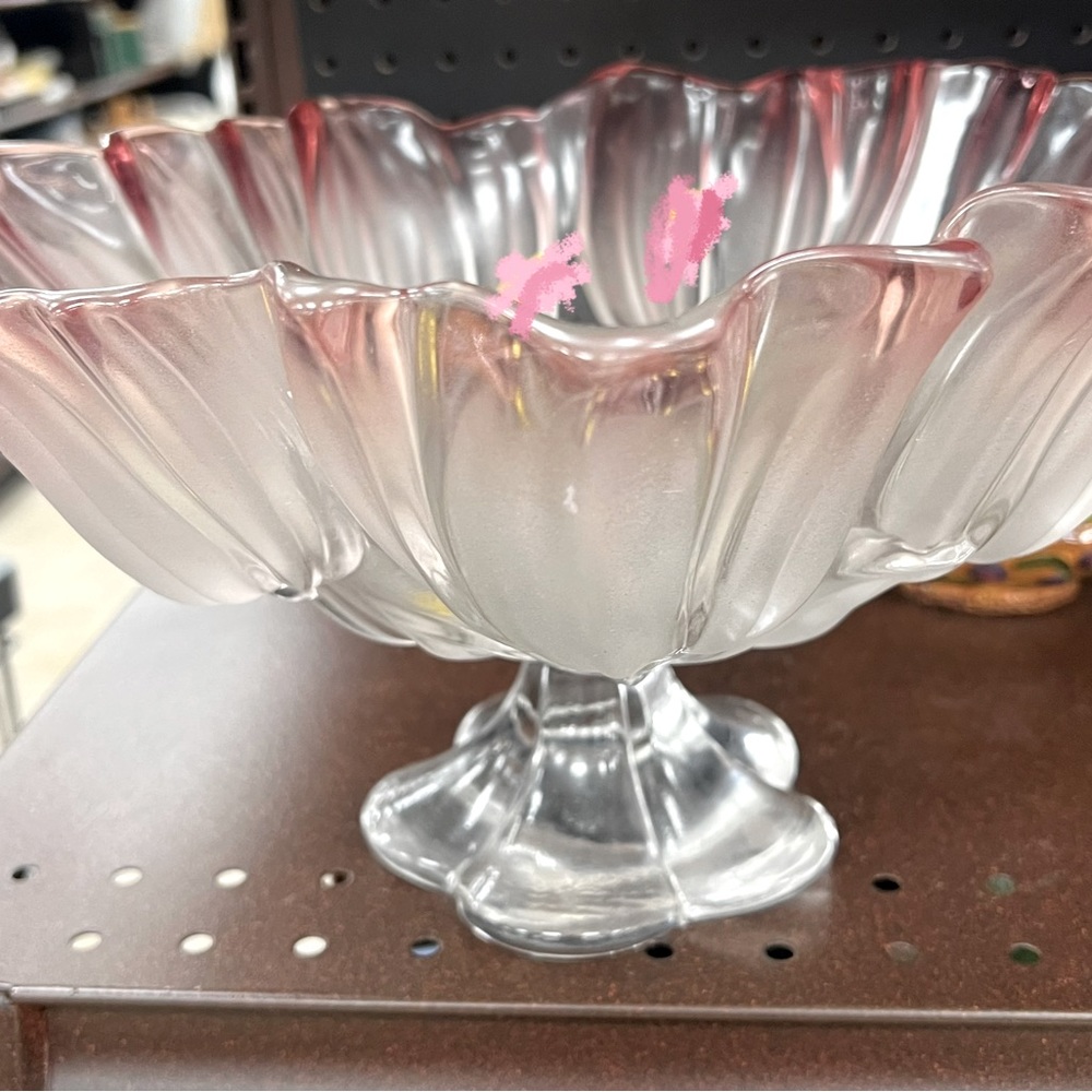 Vintage Mikasa Satin Tulip Bowl - Pink